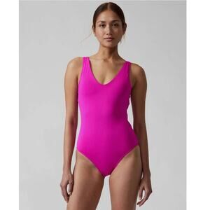 NWT Athleta Seychelles one piece swimsuit - SMALL PETITE - Electric Fuchsia - SP